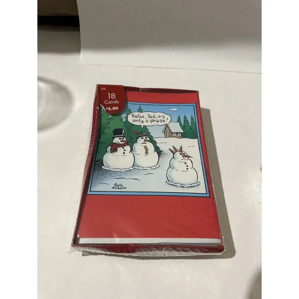 3 Box Of 12 Ea‎ -Relax Its Only A Phase & Prance Stars 54 Christmas Funny Cards